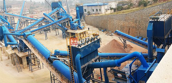 湖北宜昌时产250吨石料环保生产线