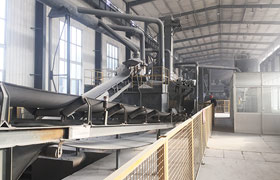 青海铝业铝灰分离处理生产线使用现场